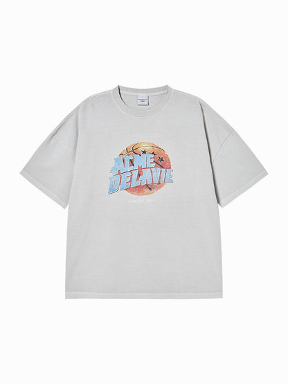 Yena x Adlv Basketball Pigment Short Sleeve T-Shirt