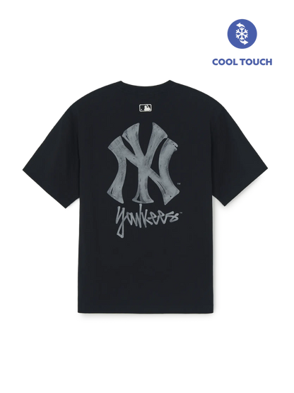 [Aespa Karina Pick 26 Summer] MLB Basic Simple Street Logo Oversized Short Sleeve T-shirt