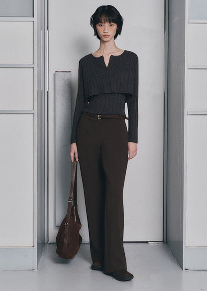 MIXXO - Nashi Layered Crop Cardigan