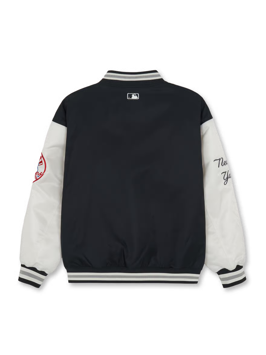 [Aespa Karina, TWS & Ive Gaeul Pick] 26SS MLB Signature Nylon Varsity Jacket New York Yankees