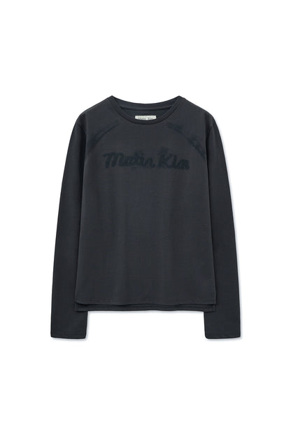 [Ive Leeseo Worn] Matin Kim Lettering Graphic Sleeve Top