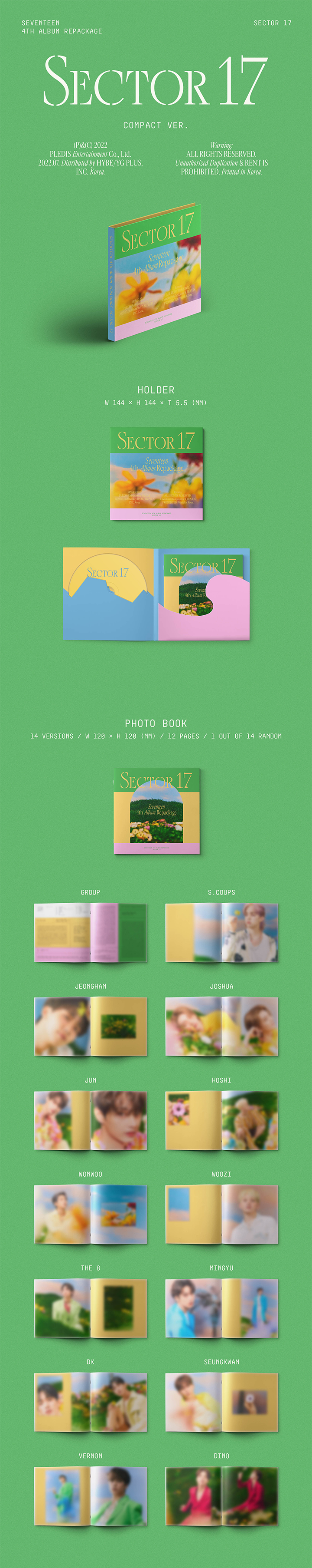 SEVENTEEN - SECTOR 17 - 4th Album (Repackage)