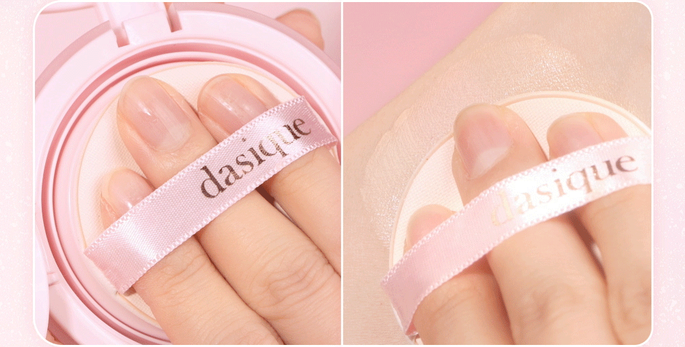 Dasique Water Dewy Gel Cushions (+2 Round Puff Gift)