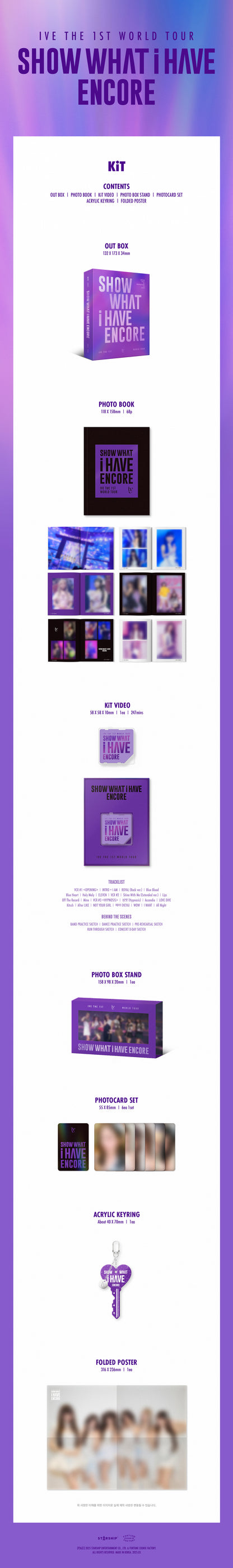 IVE THE 1ST WORLD TOUR [SHOW WHAT I HAVE - ENCORE] - (BLU-RAY/KiT ver)
