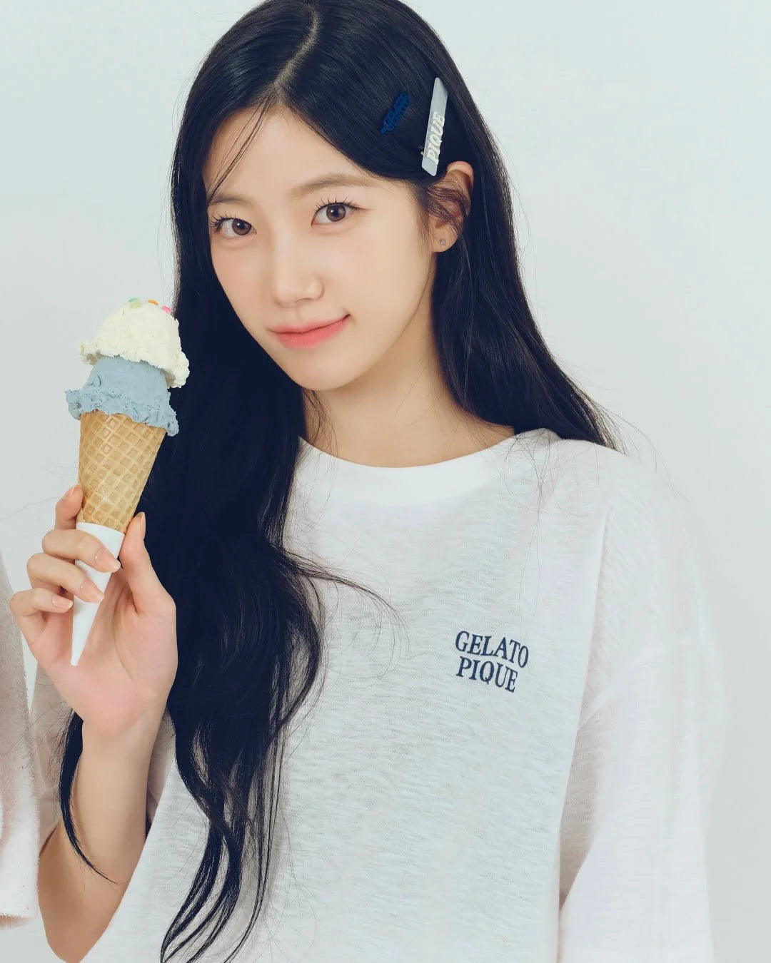 [Lesserafim Kazuha Pick] Gelato Pique Ice Cream Big T-Shirt