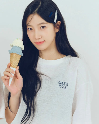 [Lesserafim Kazuha Pick] Gelato Pique Ice Cream Big T-Shirt