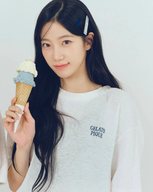 [Lesserafim Kazuha Pick] Gelato Pique Ice Cream Big T-Shirt