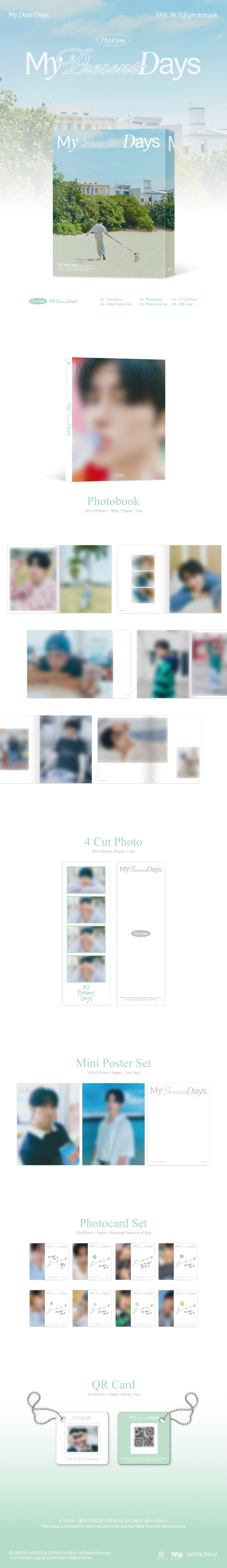 THE BOYZ - My Dear Days photobook [HYUNJAE - My Present Days]