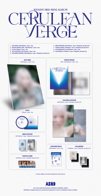 Wendy - Cerulean Verge / 3rd Mini Album