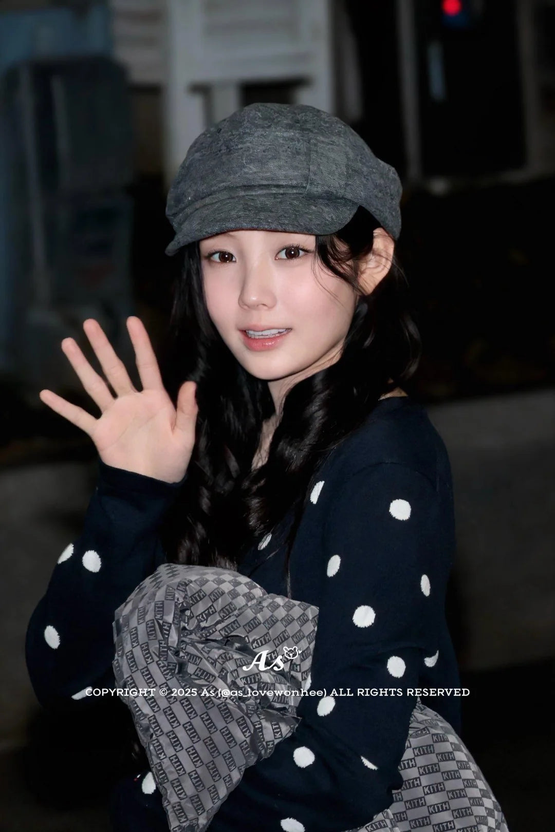 [Illit Wonhee Worn] Type Service Wool Belted Cap [Charcoal]