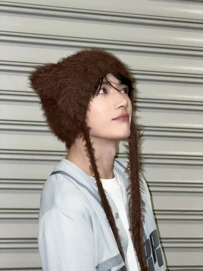 [TXT Soobin & Beomgyu Worn] LMC Teddy Fluffy Beanie