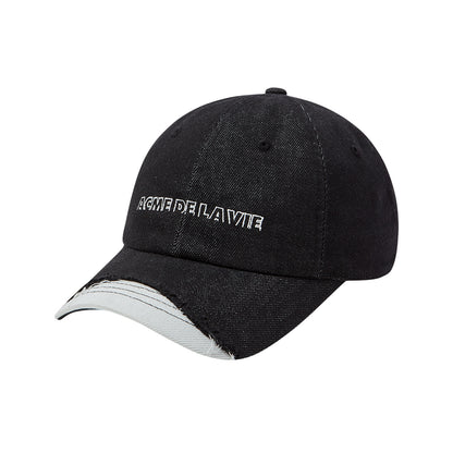 SEVENTEEN Hoshi X 25SS ADLV Damaged Washing Denim Point Ball Cap