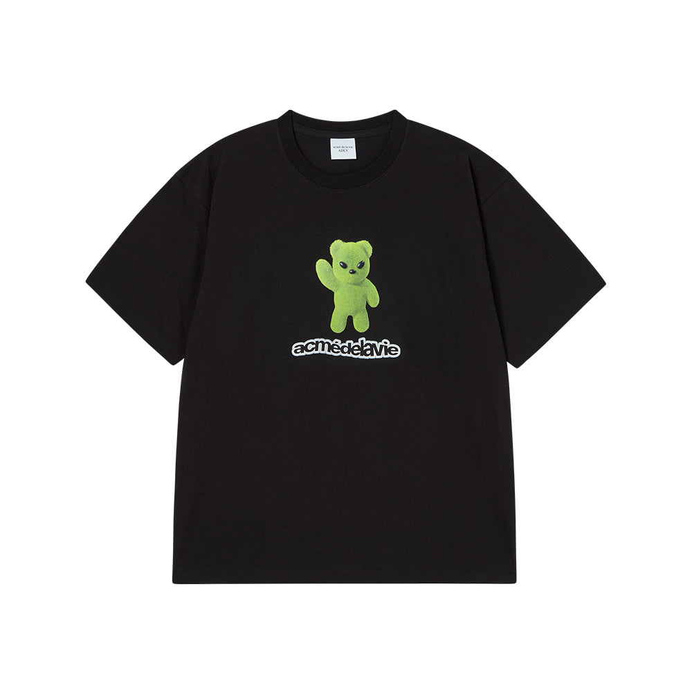 【 PROJECT】25SS★ City Seoul Bear T-Shirt SEVENTEEN Hoshi X 25SS ADLV Alien Bear Short Sleeve T-Shirt