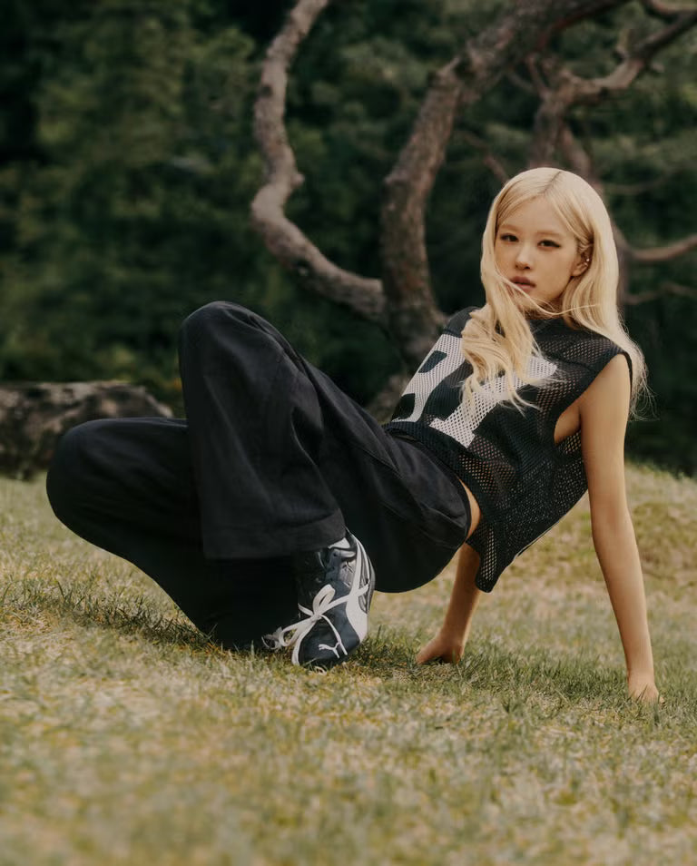 [Blackpink Rosé X Puma]  Relaxed Mesh Top
