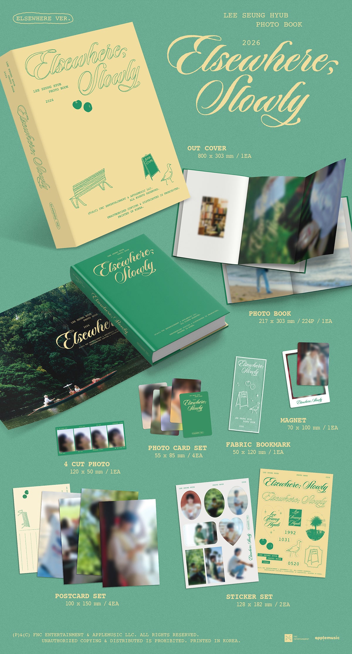 LEE SEUNG HYUB - Elsewhere, Slowly / 3RD PHOTO BOOK (Elsewhere Ver.)