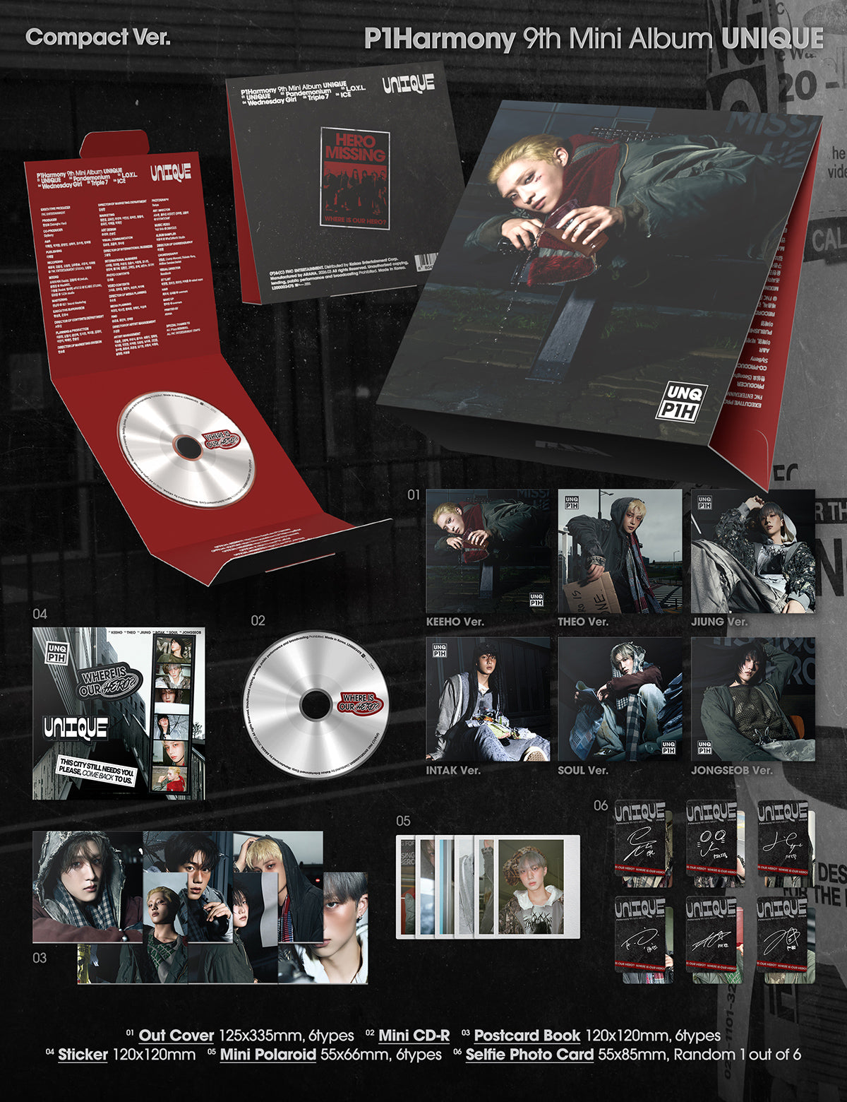 P1Harmony - UNIQUE / 9th Mini Album