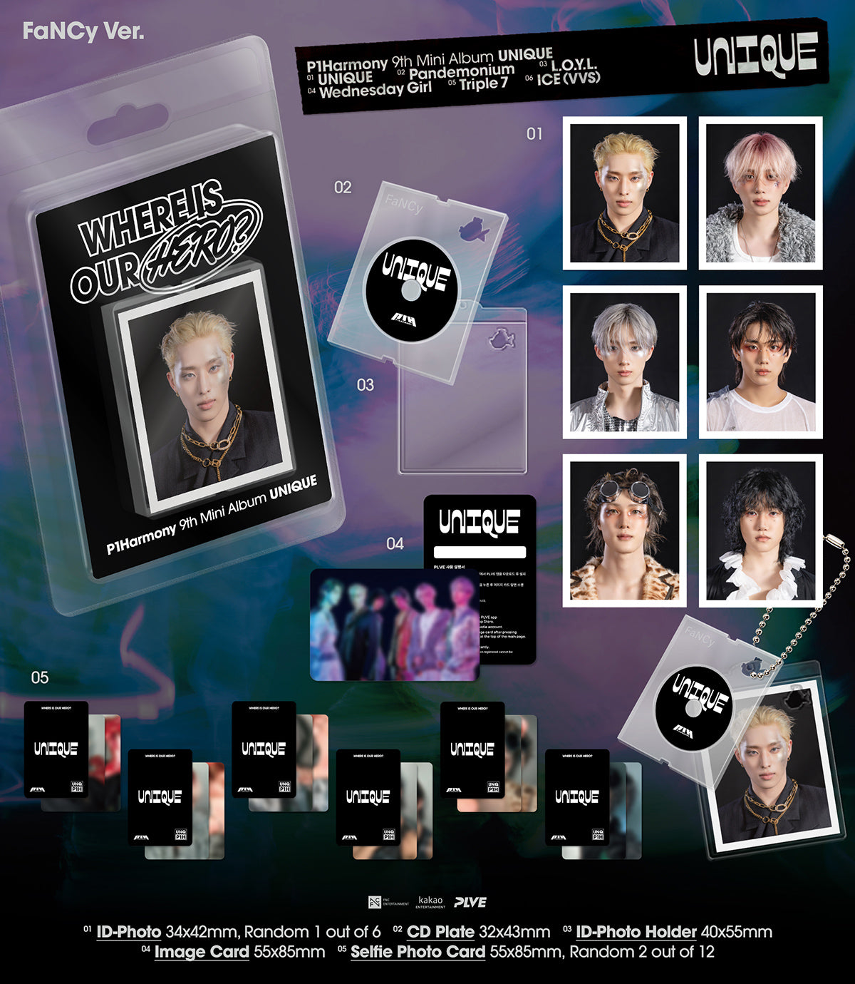 P1Harmony - UNIQUE / 9th Mini Album