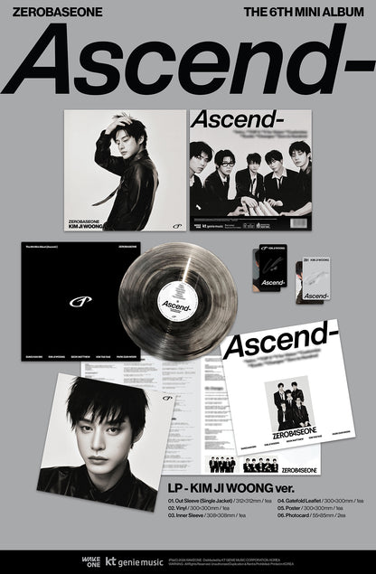 ZEROBASEONE - [Ascend-] / The 6th Mini Album - (Random - Vinyl LP)