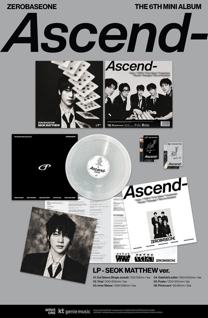 ZEROBASEONE - [Ascend-] / The 6th Mini Album - (Random - Vinyl LP)