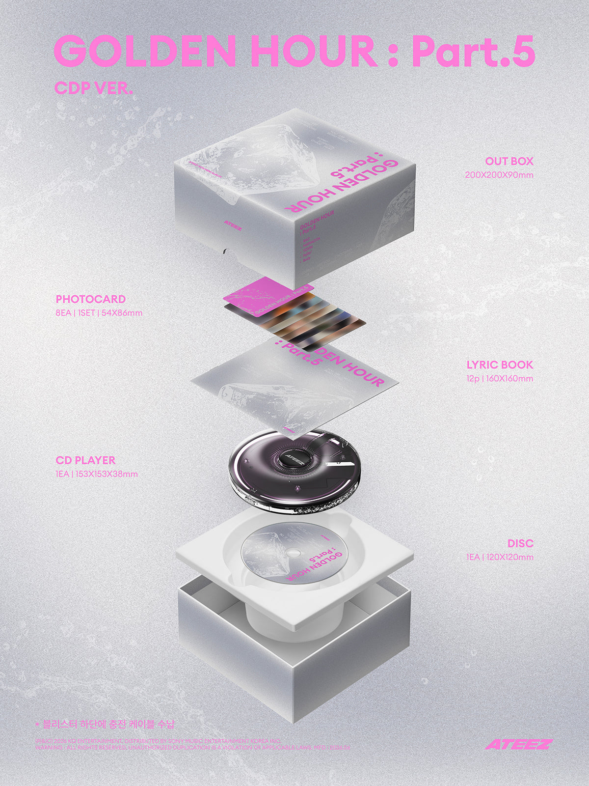 ATEEZ - GOLDEN HOUR : Part.5 / 14TH MINI ALBUM (CDP VER.)