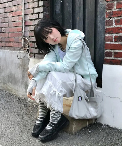 [Hearts2Hearts Ian Worn] Tuomio X FLCT Memento Patchwork Platform Mary jane Shoes