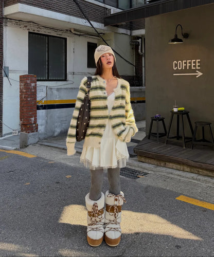 [Seventeen S.Coups Worn] OY Swirl Heart Beanie