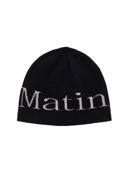 [NCT Jungwoo Pick] Matin Kim Logo Jacquard Short Beanie