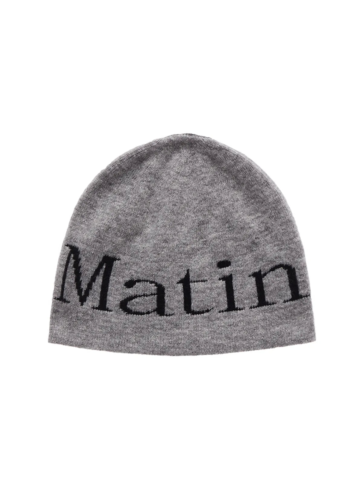 [NCT Jungwoo Pick] Matin Kim Logo Jacquard Short Beanie