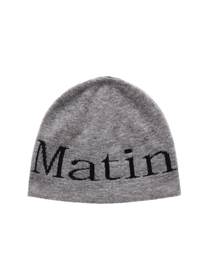 [NCT Jungwoo Pick] Matin Kim Logo Jacquard Short Beanie