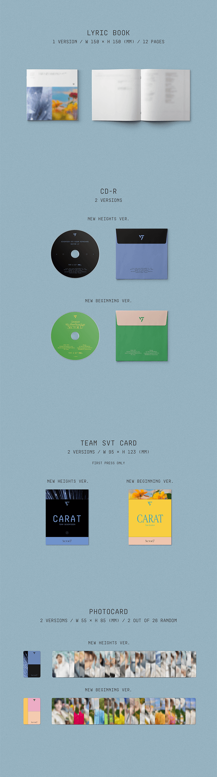 SEVENTEEN - SECTOR 17 - 4th Album (Repackage)