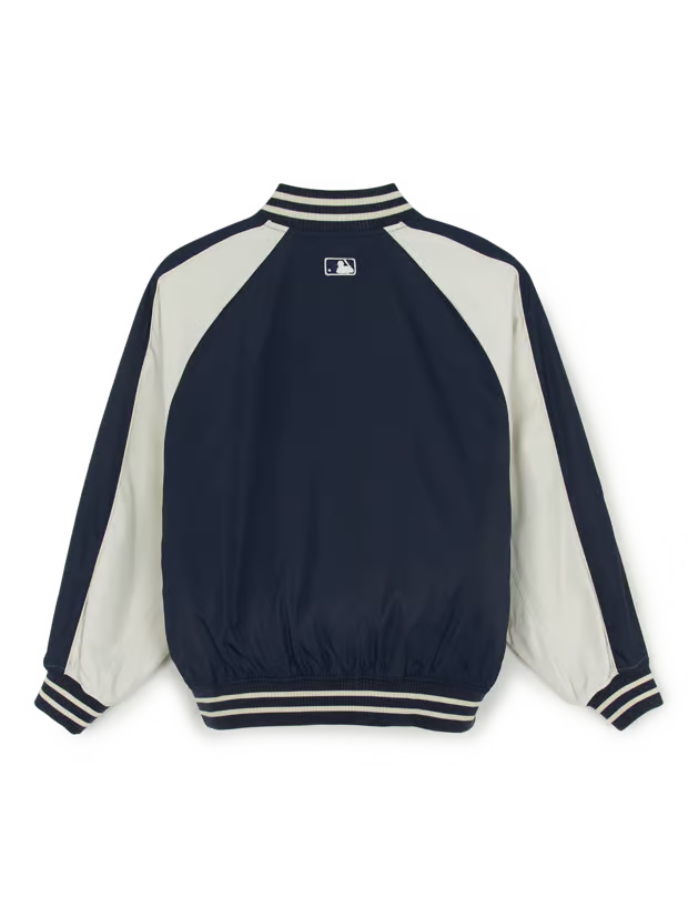 [Karina Pick] 25FW MLB Nylon Blocking Culsive Varsity Jacket Boston Red Sox