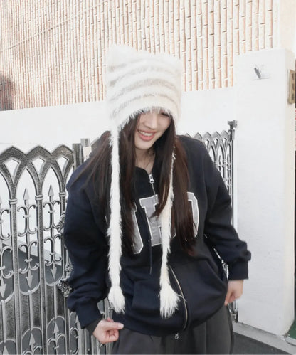 [TXT Soobin & Beomgyu Worn] LMC Teddy Fluffy Beanie