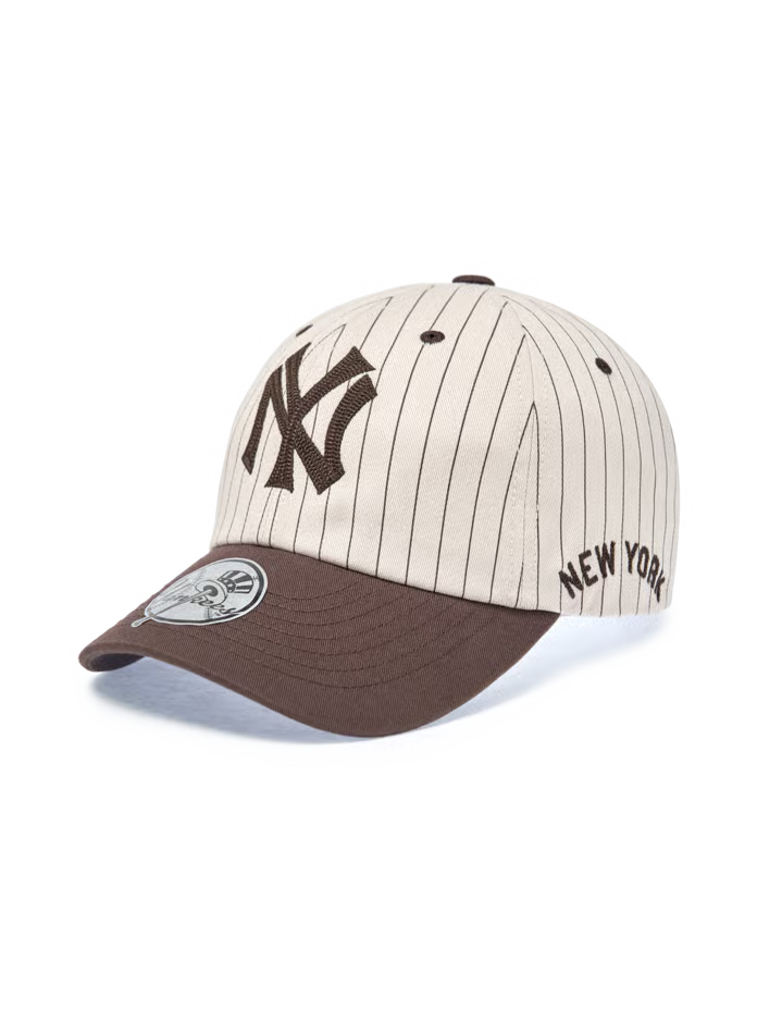 [Karina Pick] 25FW MLB Signature Stripe Unstructured Ball Cap