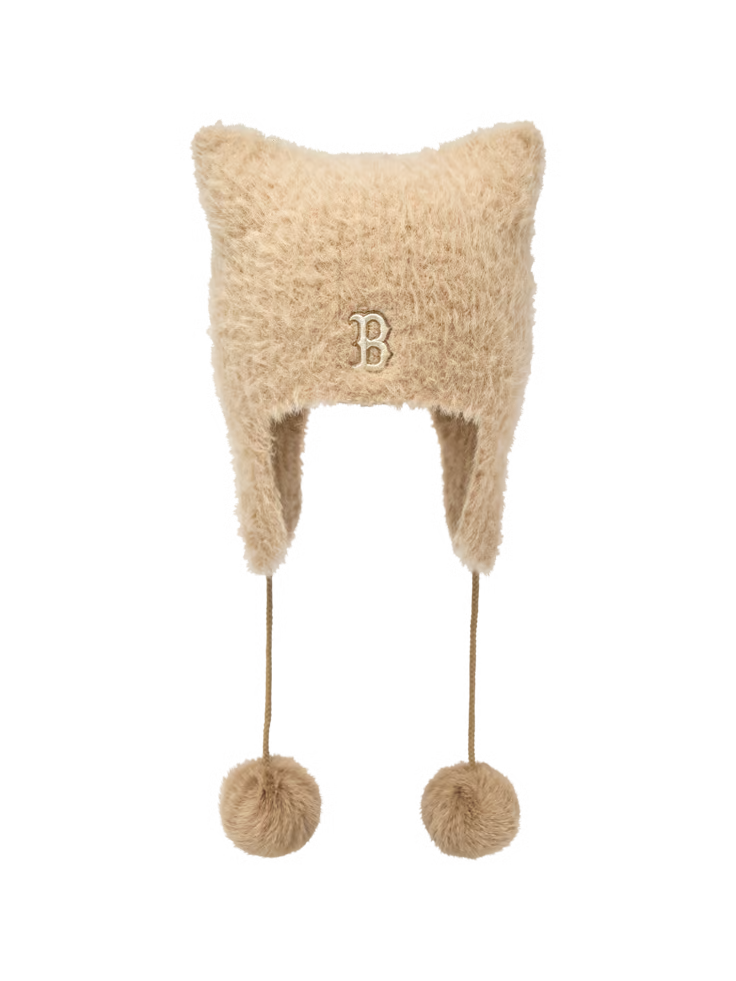 MLB 26FW Fur Meow Earflap Beanie