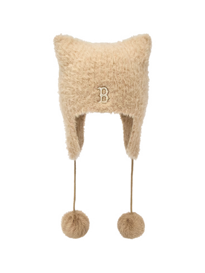 MLB 26FW Fur Meow Earflap Beanie
