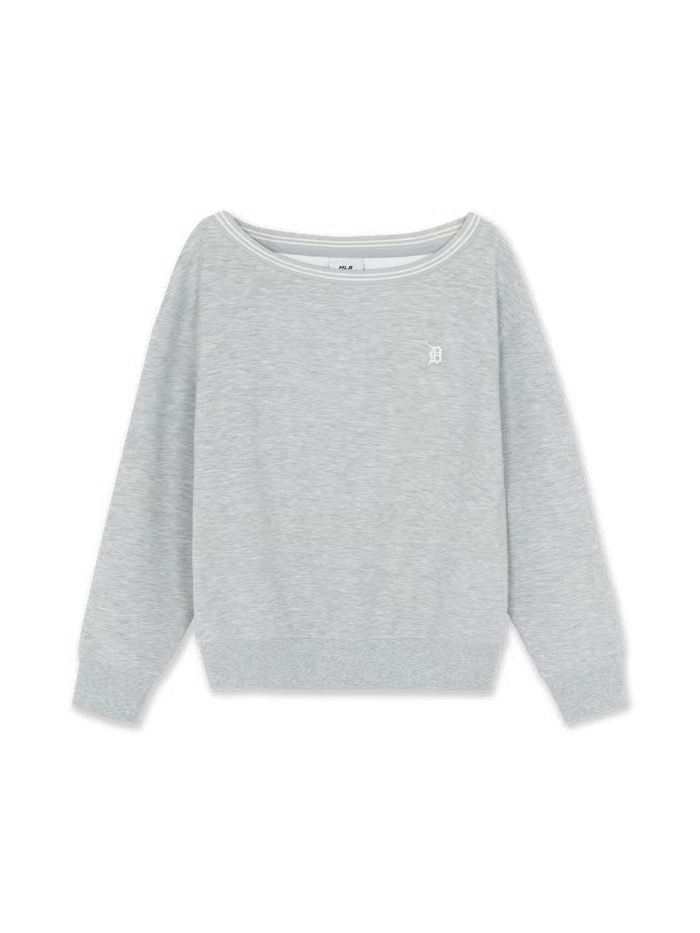 [RESCENE X MLB] 26FW Women's Varsity Lace Tape Off-Shoulder Sweatshirt
