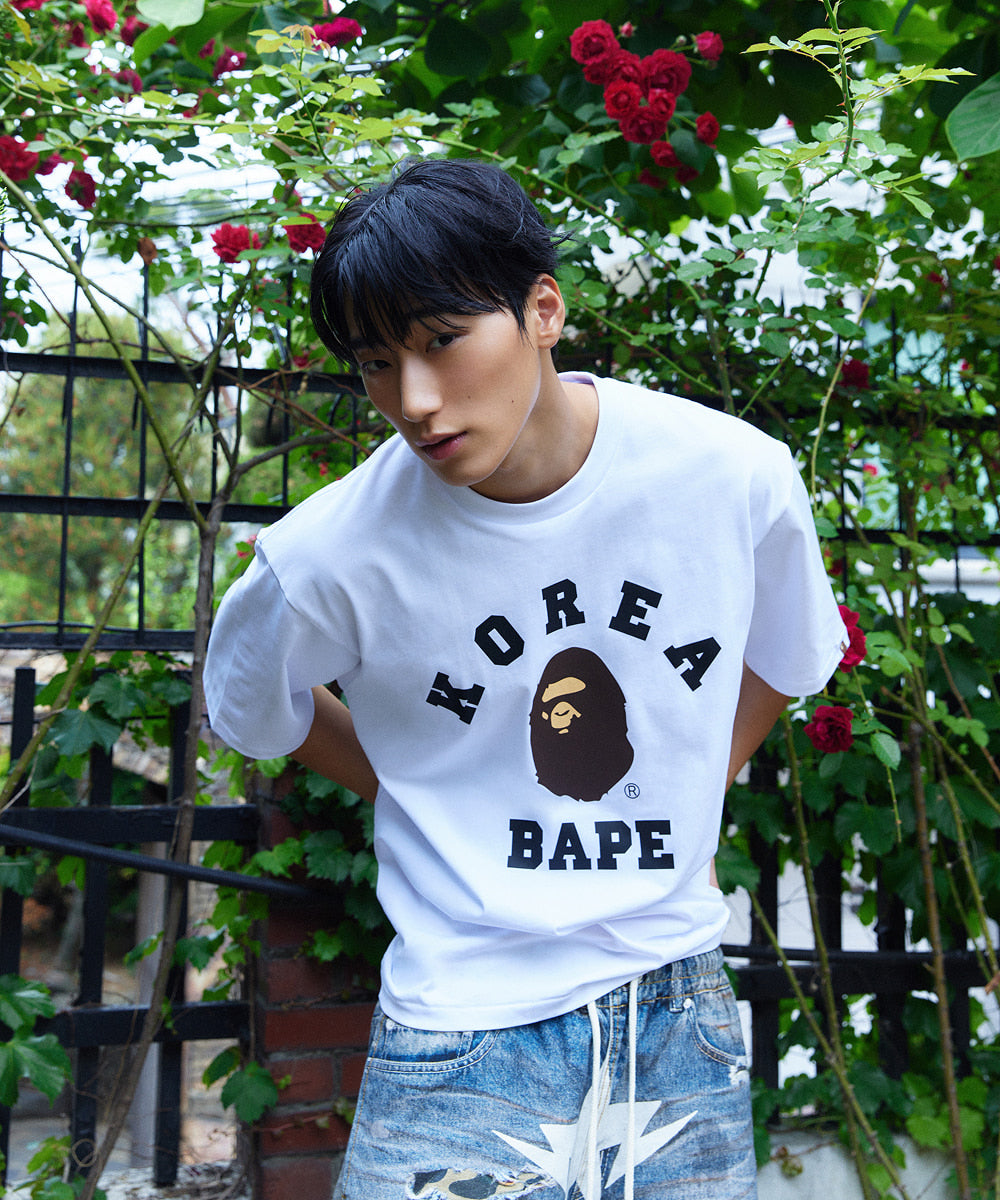 [Ateez San X BAPE] Korea College Relaxed Fit T-shirt (M)