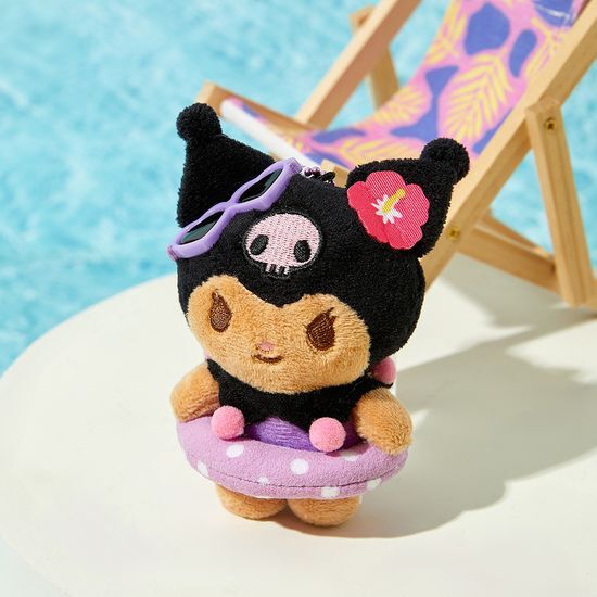 Olive Young x Sanrio] 10x10 Plush Keyring (Tanning Sanrio