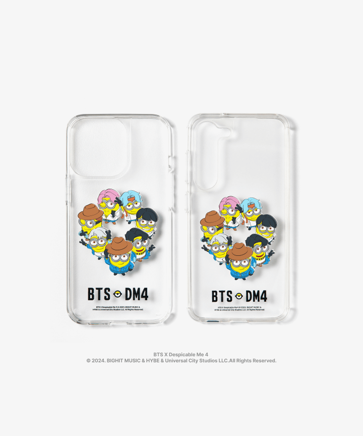 BTS x DM4 MINION PHONE CASE (Clear)