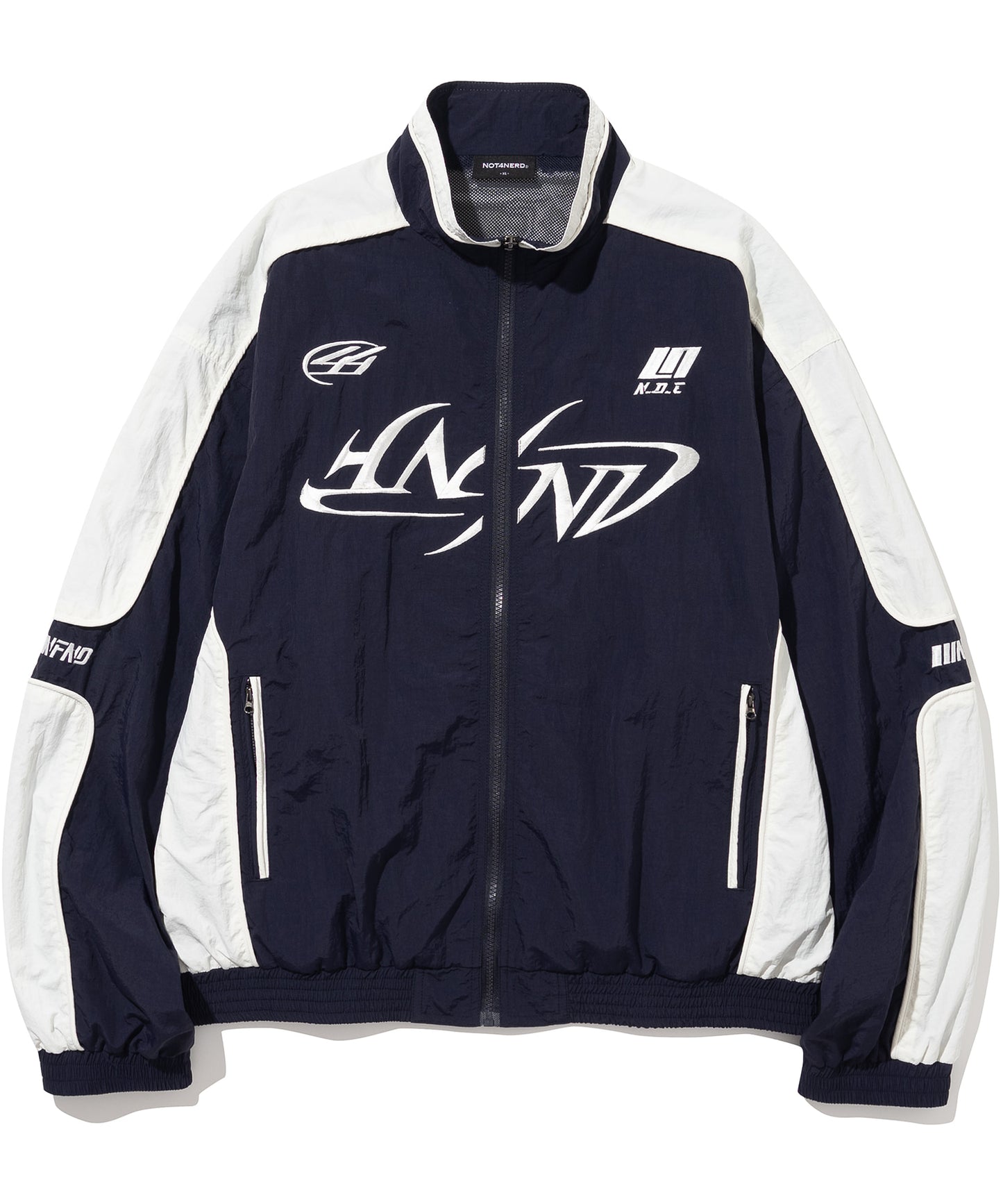 [TXT Taehyun & LS Sakura Worn] Not4Nerd Tribal Logo Nylon Racing Jacket