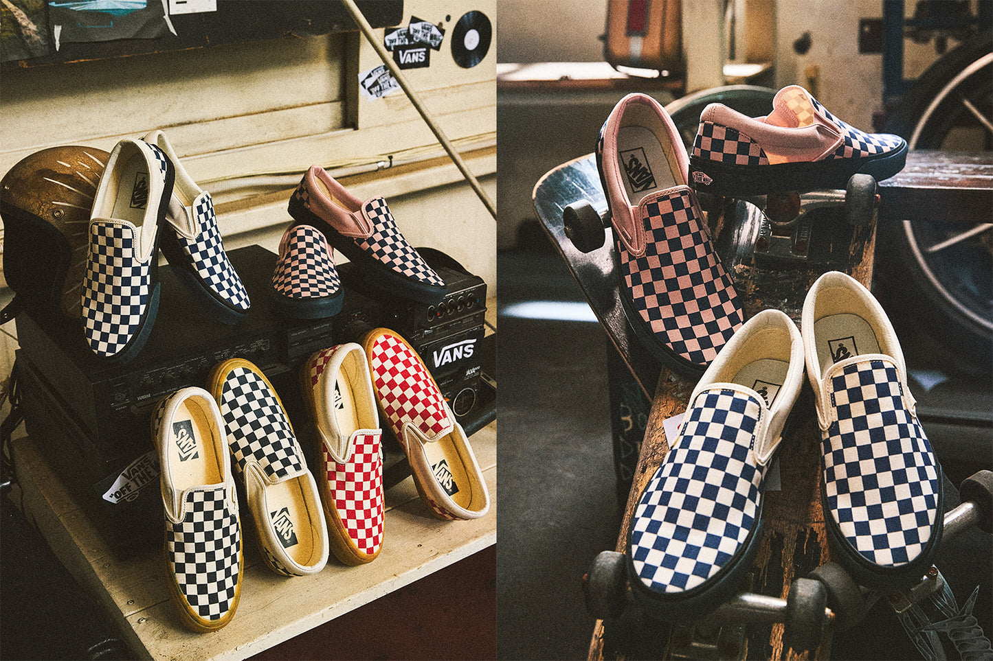 Day6 X Vans Slip-on Checkerboard Shoes