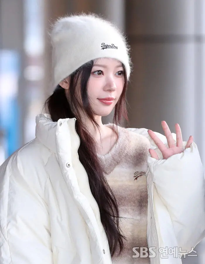 [Illit Moka Worn] Superdry W Angora Beanie