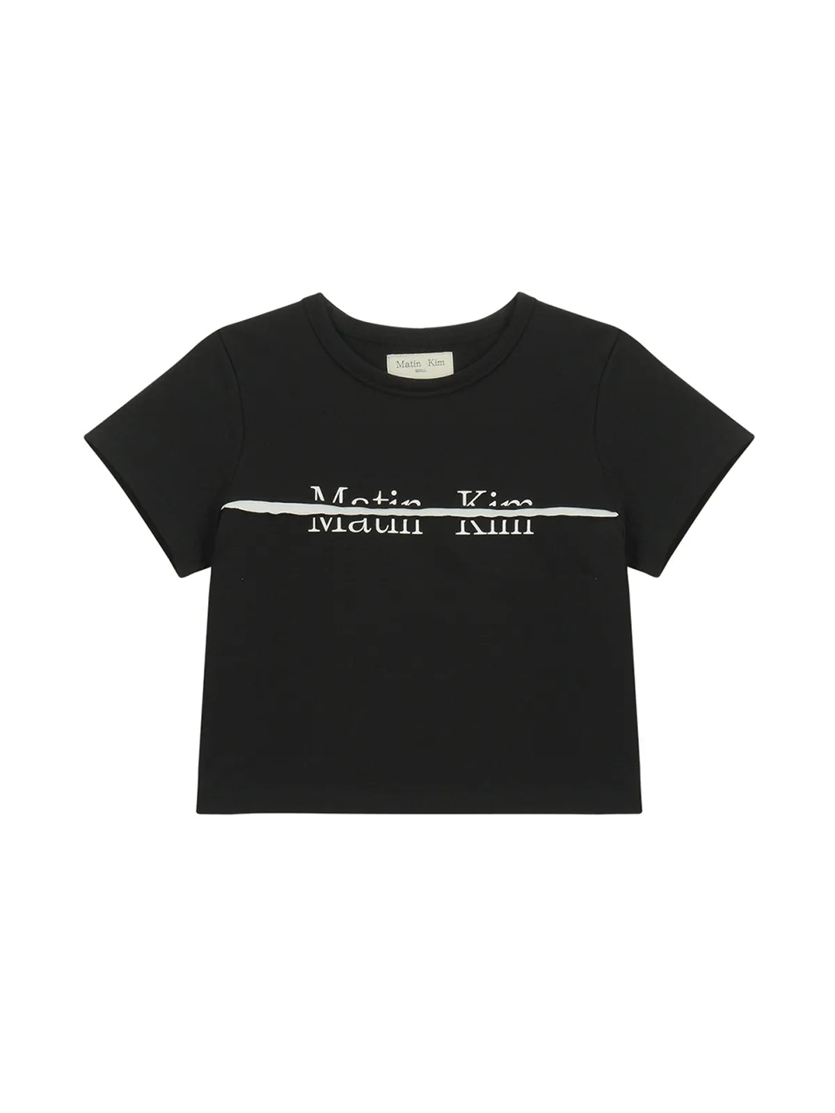 [Aespa Ningning Pick] Matin Kim Cutted Logo  Crop Top
