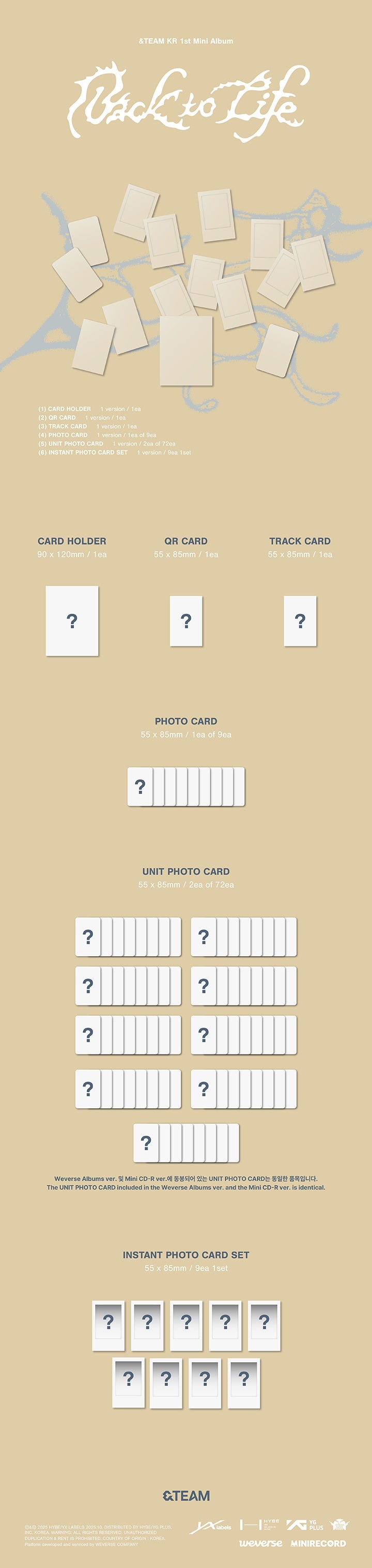 &TEAM - 1st Korean Mini Album 'Back to Life'