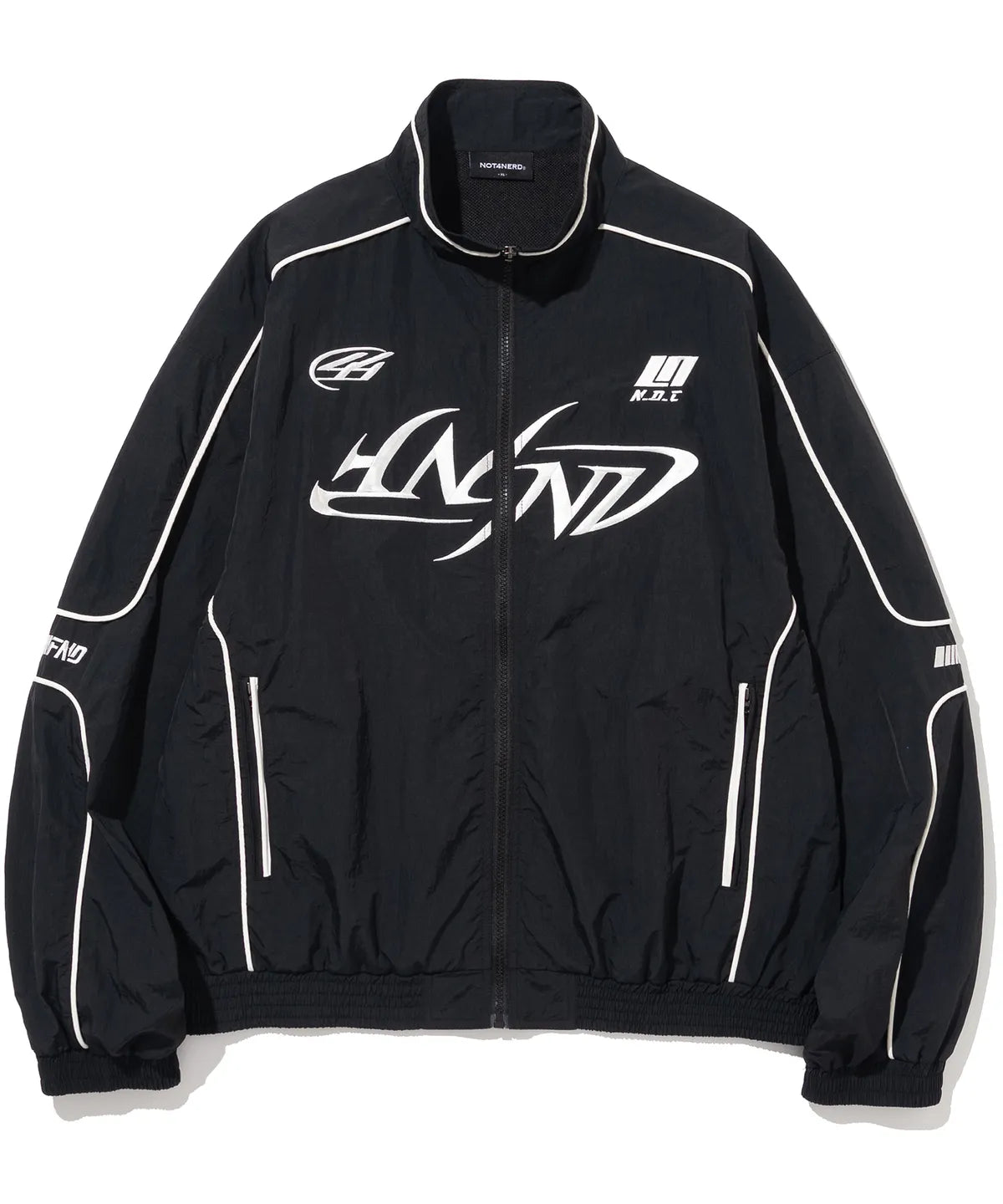 [TXT Taehyun & LS Sakura Worn] Not4Nerd Tribal Logo Nylon Racing Jacket