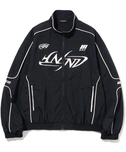 [TXT Taehyun & LS Sakura Worn] Not4Nerd Tribal Logo Nylon Racing Jacket
