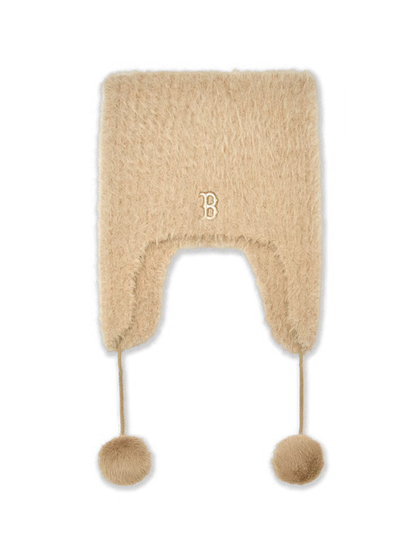 MLB 26FW Fur Meow Earflap Beanie