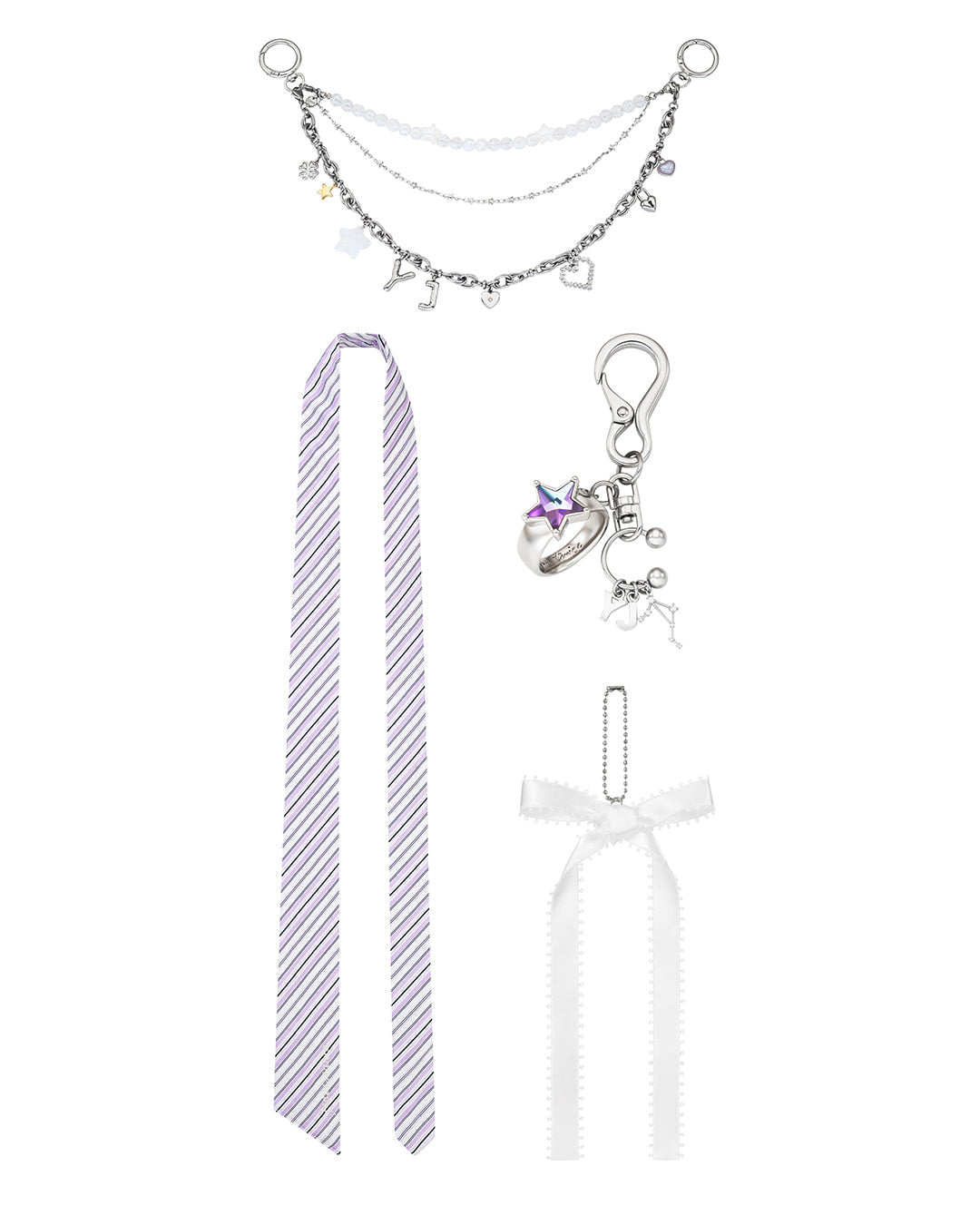 Lesserafim Yunjin X Standoil Jenaissante Charm Set / Lavender