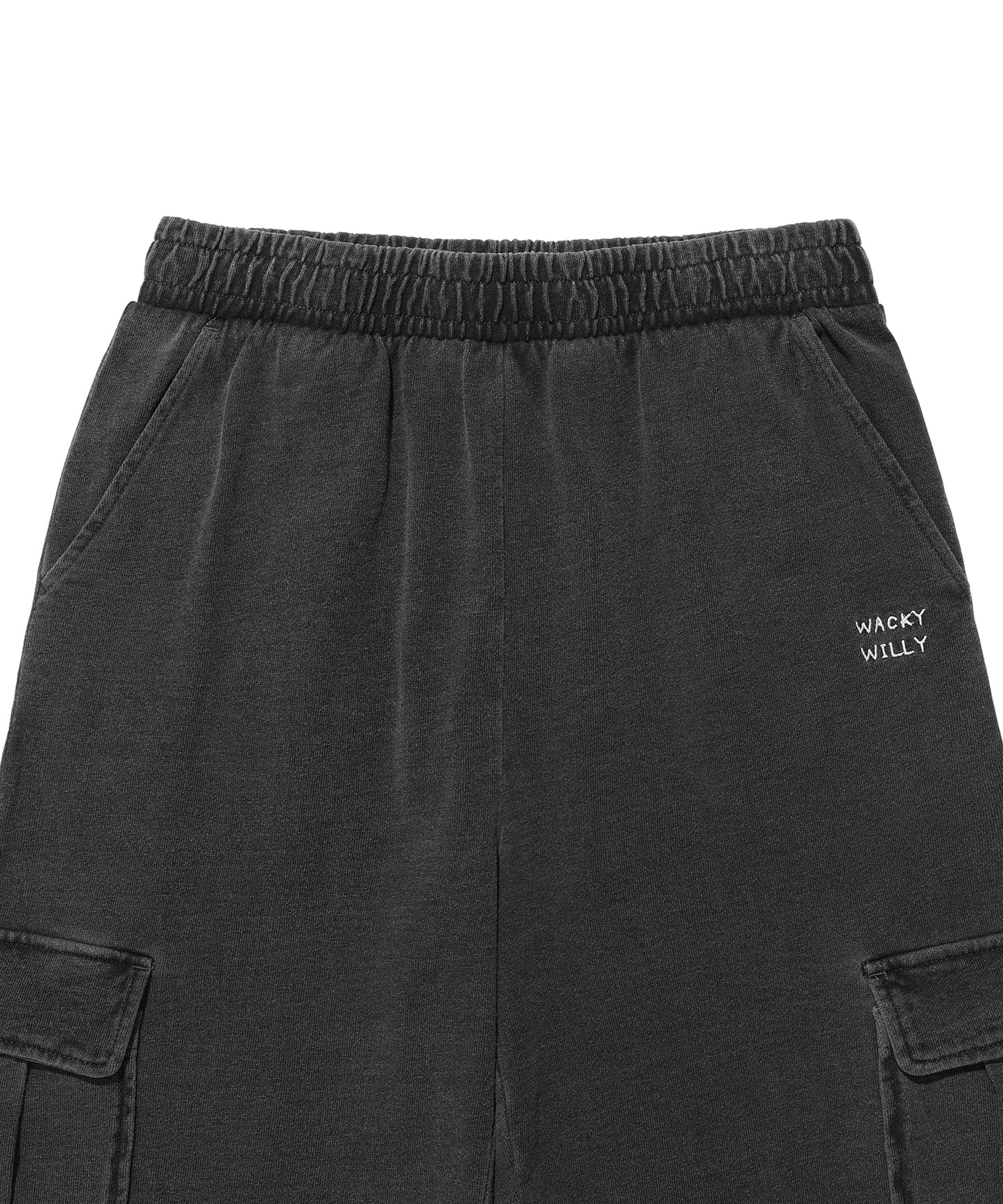 [Aespa Giselle's Wear] WACKY WILLY Women's Denim Washed Crop Hooded Zip-Up / Cargo Pants