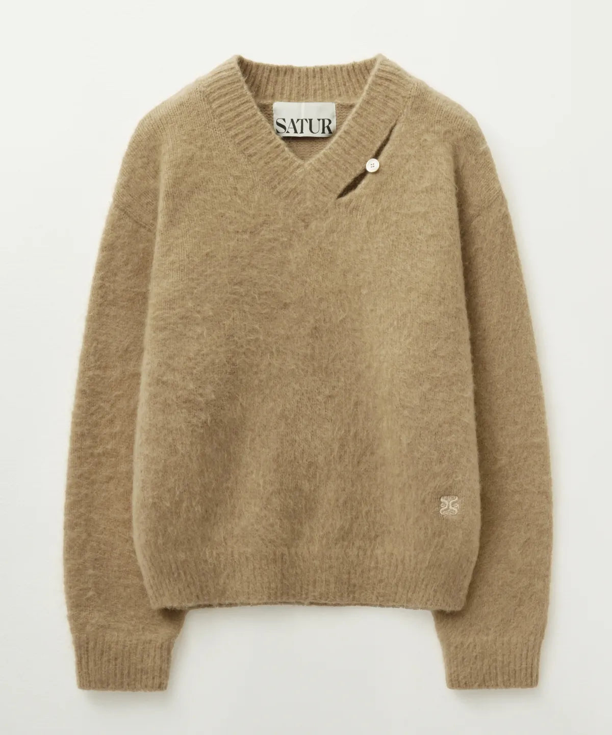 [Riize Pick] 25FW Satur Essen Two-Tone Mohair Pullover Knit